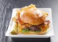 Bacon cheeseburger Royalty Free Stock Photo