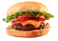 Bacon cheeseburger Royalty Free Stock Photo