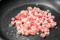 cooking bacon pancetta