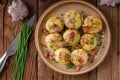 Bacon dumplings delish food Royalty Free Stock Photo