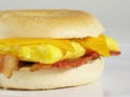Bacon & Egg Bagel Sandwich Royalty Free Stock Photo