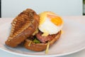 Bacon & Egg Bap or Roll Royalty Free Stock Photo