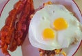 Bacon, Egg, Hashbrown breakfast