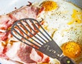 Bacon and eggs breakfast Royalty Free Stock Photo