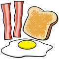 Bacon, Eggs and Toast