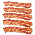 Bacon isolated on white background Royalty Free Stock Photo