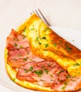 Bacon omelet Royalty Free Stock Photo