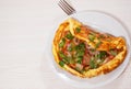 Bacon omelet Royalty Free Stock Photo