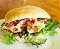 Bacon salad burger