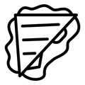 Bacon sandwich icon, outline style