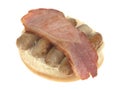 Bacon and Sausage Roll Royalty Free Stock Photo