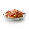 Transparent Bacon Plate: A Digital Art Masterpiece