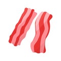 bacon slices fresh fry breakfast icon element