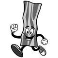 Bacon Strip Running Illustration