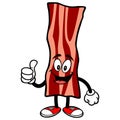 Bacon Strip Running with Thumbs Up