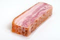 Bacon in vacuum packing. Royalty Free Stock Photo