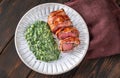Bacon-wrapped beef steack Royalty Free Stock Photo