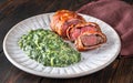 Bacon-wrapped beef steack Royalty Free Stock Photo