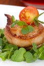 Bacon-Wrapped Ginger Soy Scallops Royalty Free Stock Photo