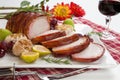 Bacon-wrapped Pork Loin with Fruits