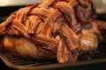 Bacon wrapped turkey 4577 Royalty Free Stock Photo
