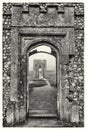 Baconsthorpe Castle, Norfolk England ancient doorway Royalty Free Stock Photo