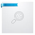 Bacteria Analysis Line Icon