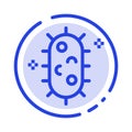 Bacteria, Biochemistry, Biology, Chemistry Blue Dotted Line Line Icon