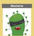 Bacteria cartoon illustration Royalty Free Stock Photo