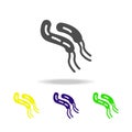 bacteria color icon. Element of virus color icon. Premium quality graphic design color icon. Signs and symbols collection color ic Royalty Free Stock Photo