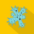 Bacteria icon, flat style Royalty Free Stock Photo