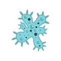 Bacteria icon, flat style Royalty Free Stock Photo