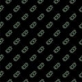 Bacteria icon isolated seamless pattern on black background Royalty Free Stock Photo