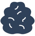 Bacteria Isolated Vector icon that can easily modify or edit Royalty Free Stock Photo