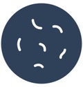 Bacteria Isolated Vector icon that can easily modify or edit Royalty Free Stock Photo