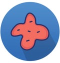 Bacteria Isolated Vector icon that can easily modify or edit Royalty Free Stock Photo