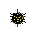 Bacteria, microbe, coronavirus, covid sign icon warming. Vector illustration eps 10 Royalty Free Stock Photo