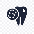 Bacteria in mouth transparent icon. Bacteria in mouth symbol design from Dentist collection.