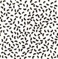 Bacteria seamless pattern. Black and white colors.