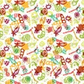 Bacteria seamless pattern