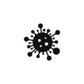 Bacteria vector symbol logo icon