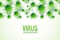 Bacteria or virus infection flu background