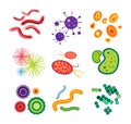 Bacteria virus vector icon Royalty Free Stock Photo