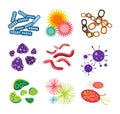 Bacteria virus vector icon Royalty Free Stock Photo