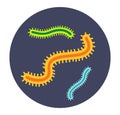 Bacteria virus vector icon Royalty Free Stock Photo