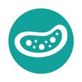Bacterial cell structure icon Royalty Free Stock Photo