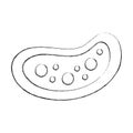 Bacterial cell structure icon Royalty Free Stock Photo