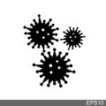 Bacterial, microbial icon Royalty Free Stock Photo