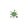Bacterial virus icon Royalty Free Stock Photo