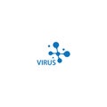 Bacterial virus icon Royalty Free Stock Photo